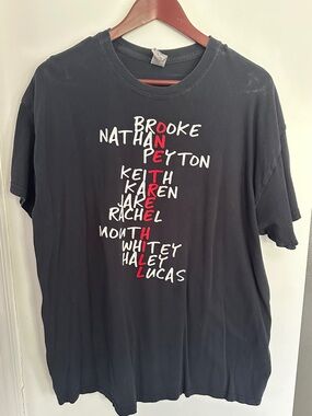 One Tree Hill Black Graphic Crewneck T-Shirt